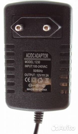 Блок питания 12В 3А разъем 5.5*2,1(2,5)