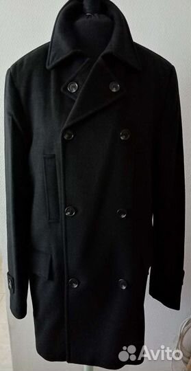 Пальто мужское длинное двубортное