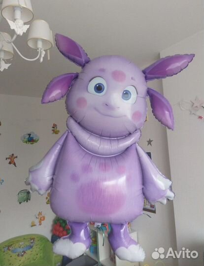 Лунтик фольгированный шар