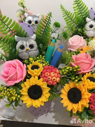 Букет из мыла, ручная работа