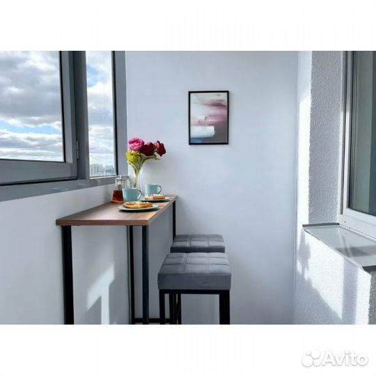 Барная стойка Дилан Лофт 120х40х98 дуб делано темн