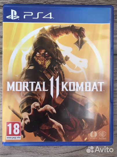 Диск на ps4 Mortal Kombat 11