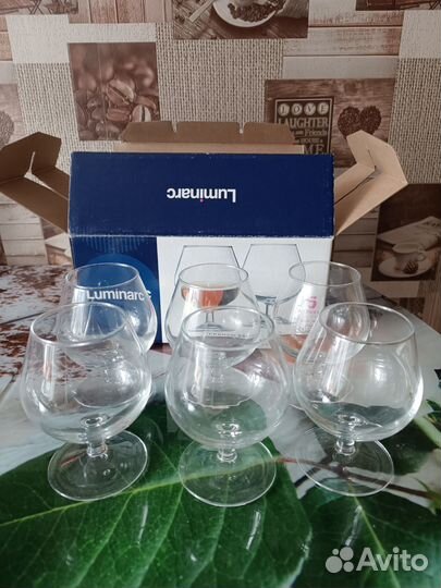 Набор бокалов для коньяка новый