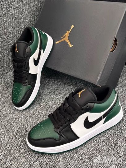 Кроссовки Nike Air Jordan 1 Low Green Toe