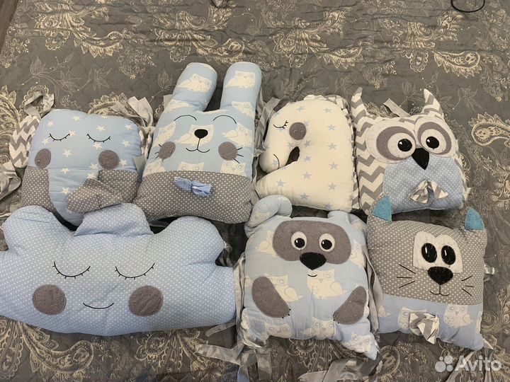 Мягкие бортики в кроватку