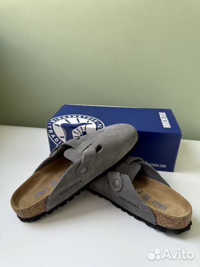 Сабо женские Birkenstock boston графит