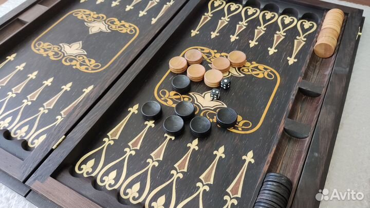 Нарды подарочные венге, 52 см, арт. 73