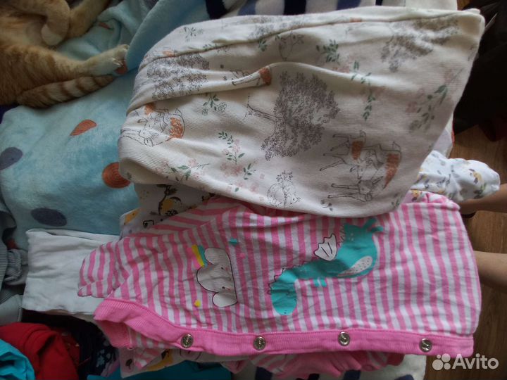 Вещи пакетом на девочку 68-74 рост