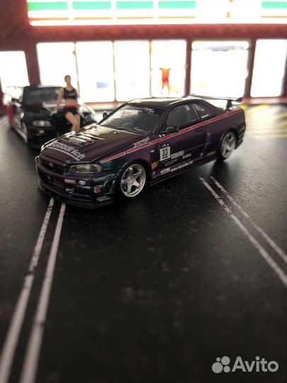 Модель Nissan GTR34 1:64