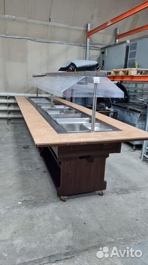 Стол шведский тепловой tecfrigo isola 6M BM темный