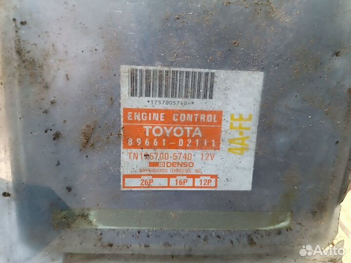 Блок EFI toyota 4A-FE corolla AE101 8966102111