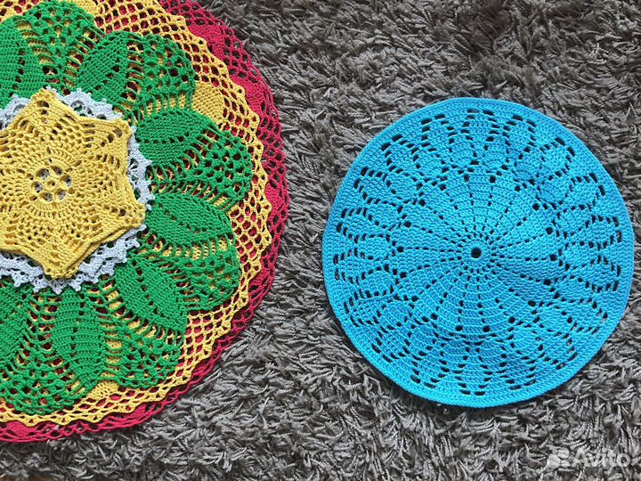 Салфетка Пасхальная. Вязаная крючком салфетка