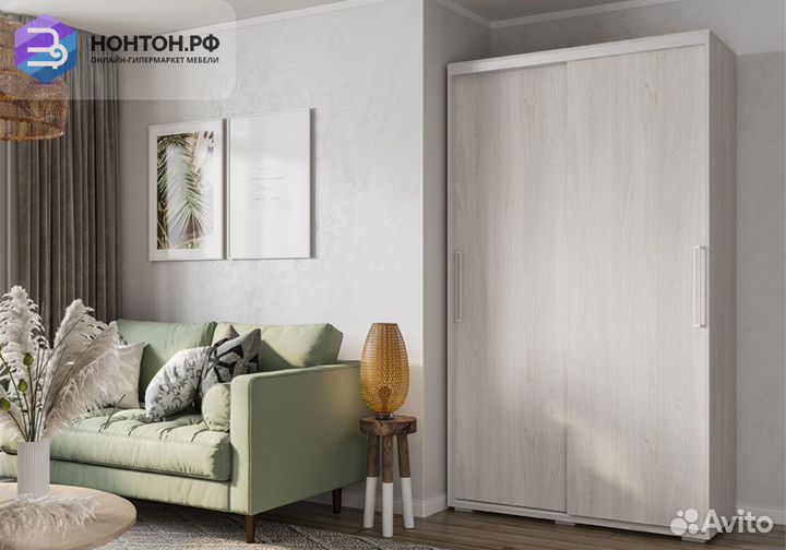 Шкаф-купе шкк-11 ясень белый