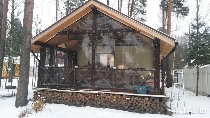 Мягкие окна для беседки