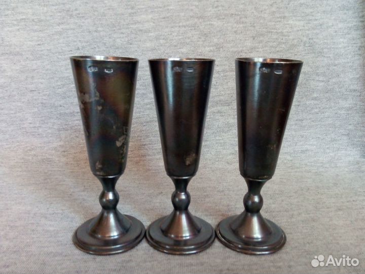Ликёрные рюмки Киев 1958 серебро 875 пробы
