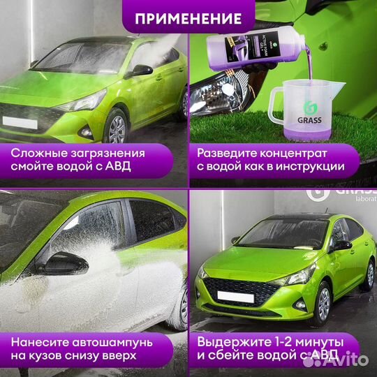 Автошампунь для бесконтактной мойки (1л) Active Fo