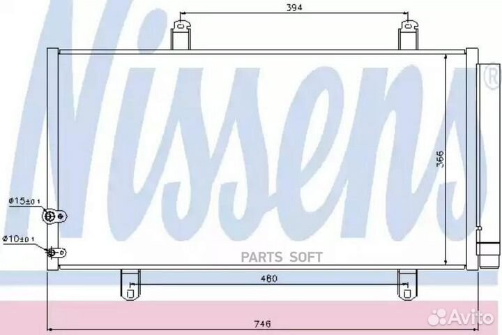 Радиатор кондиционера lexus ES (2007) ES 350 3.5 v