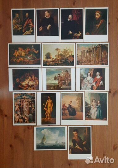 Чистые открытки 1981. Художественные. изд. Аврора