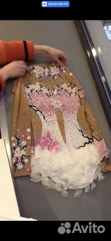 Купальник для гимнастики белый