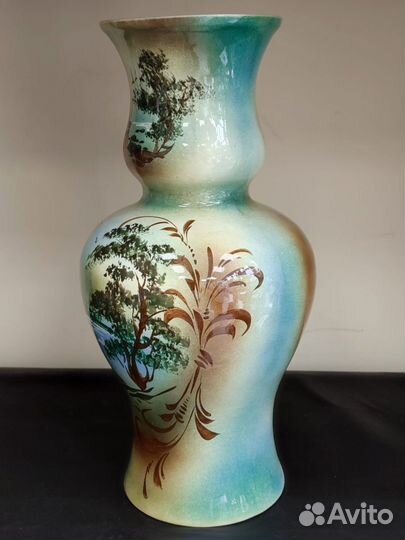 Ваза напольная интерьерная ручная роспись 38 см