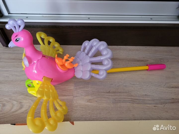 Игрушки развивающая и каталка с ручкой