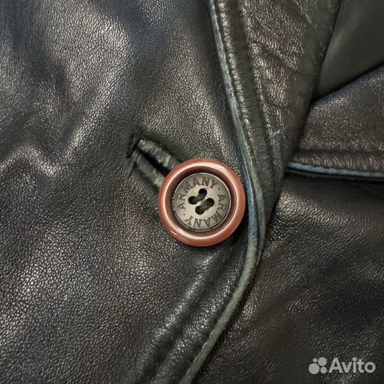 Кожаная куртка giorgie armani vintage