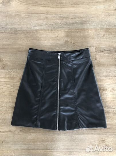 Юбка h&m, экокожа