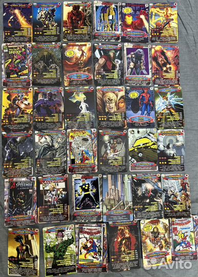 Человек Паук герои и злодеи карточки 444 штуки
