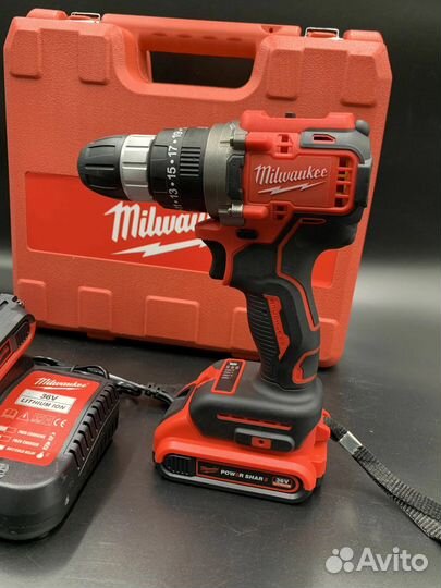 Шуруповерт Milwaukee 36V ударный с двумя АКБ