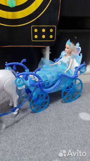 Карета принцессы с лошадью (свет,звук)