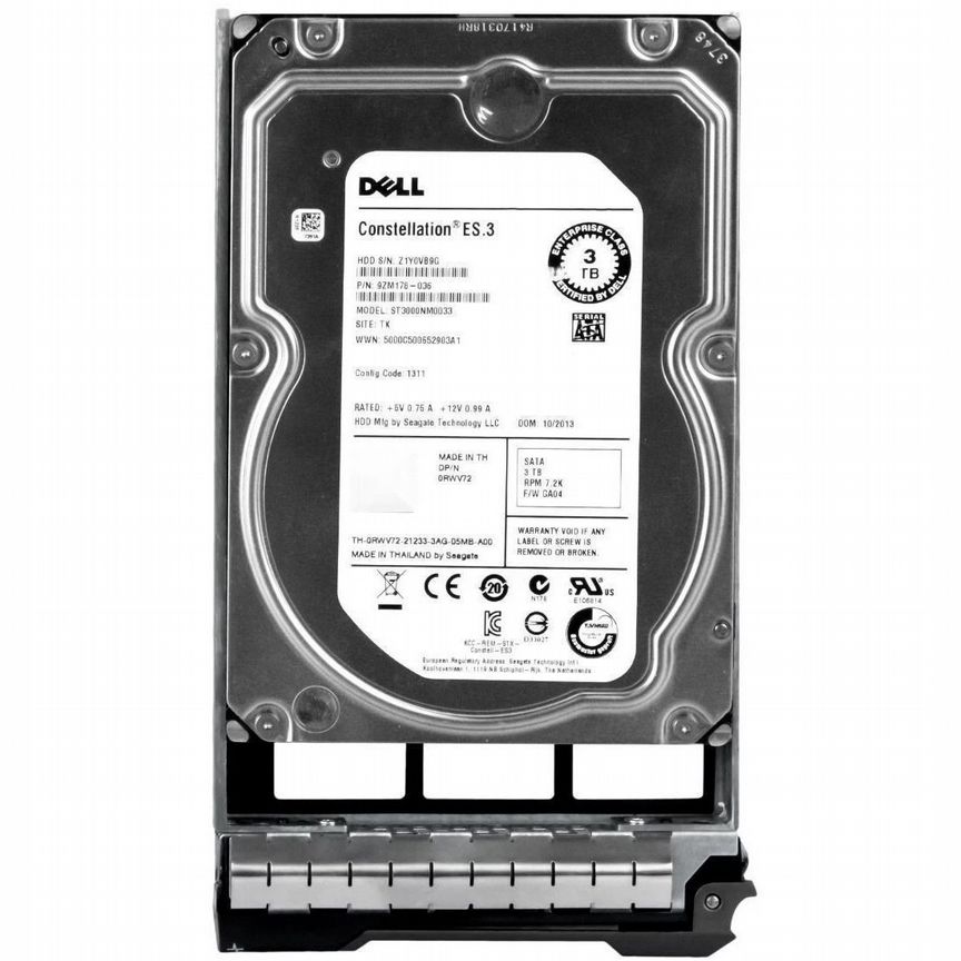 [RWV72] Жесткий Диск Dell 3tb Sata3 3.5" Hdd Rwv72