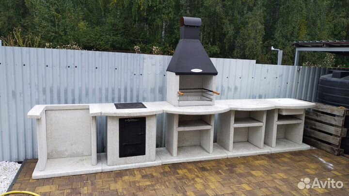 Мангальный комплекс, печь под казан, гриль зона с