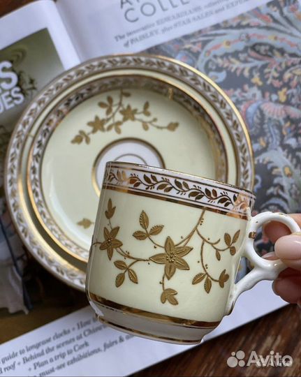 Антикварные кофейные пары и трио