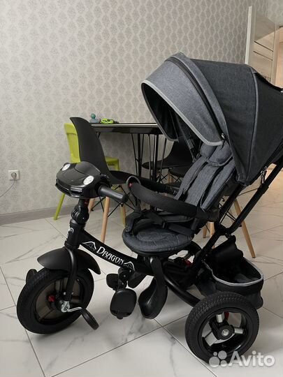 Велосипед коляска с ручкой Bubago Dragon