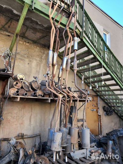 Выхлопная система в сборе на Рено Логан 2