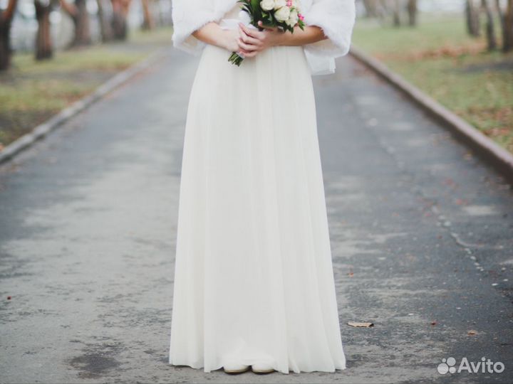 Свадебное платье 46 48 греческое длинное
