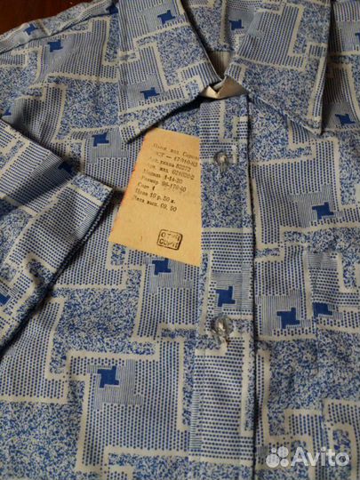 Сорочка мужская с коротким рукавом р.48/176