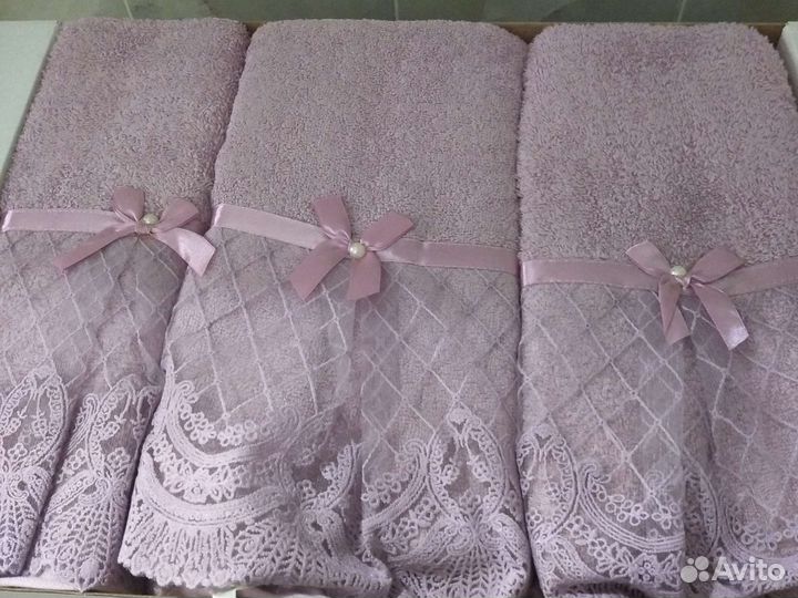Махровые полотенца новые