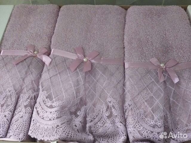 Махровые полотенца новые