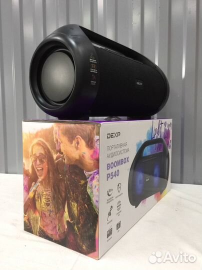 Портативная колонка Dexp Boombox 80 Вт (Новая)