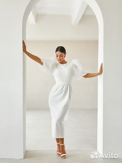 I.B.W. Платье с объемными рукавами