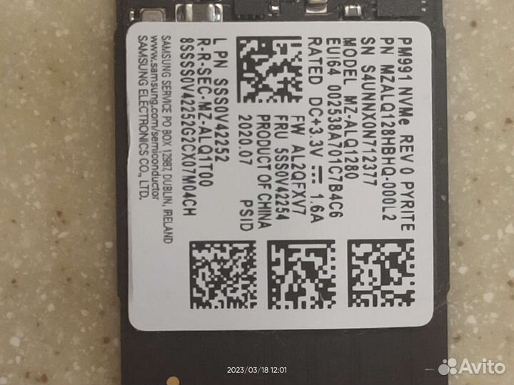 Ssd m2 nvme 128gb