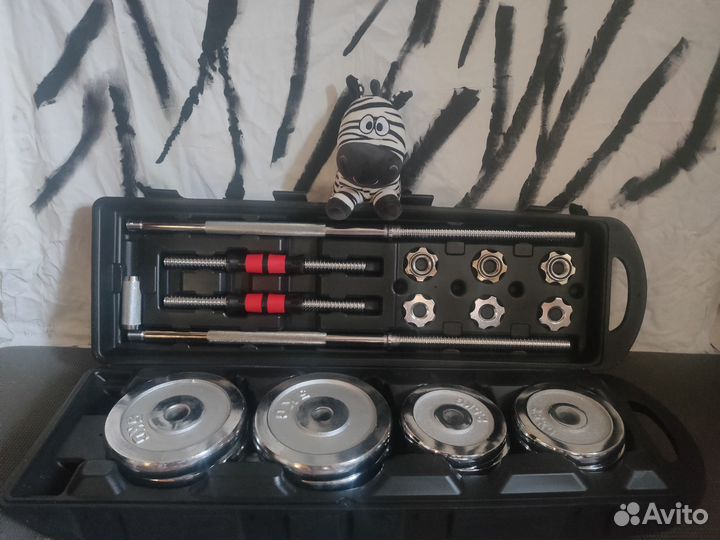 Гантели разборные-Штанга, Турник 3 в 1 мультихват