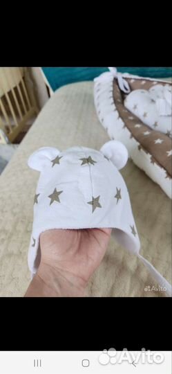 Конверт на выписку+шапочка