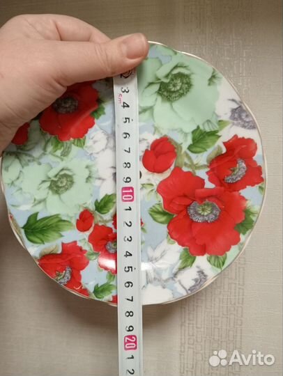 Тарелка двухярусная этажерка (без штанги)