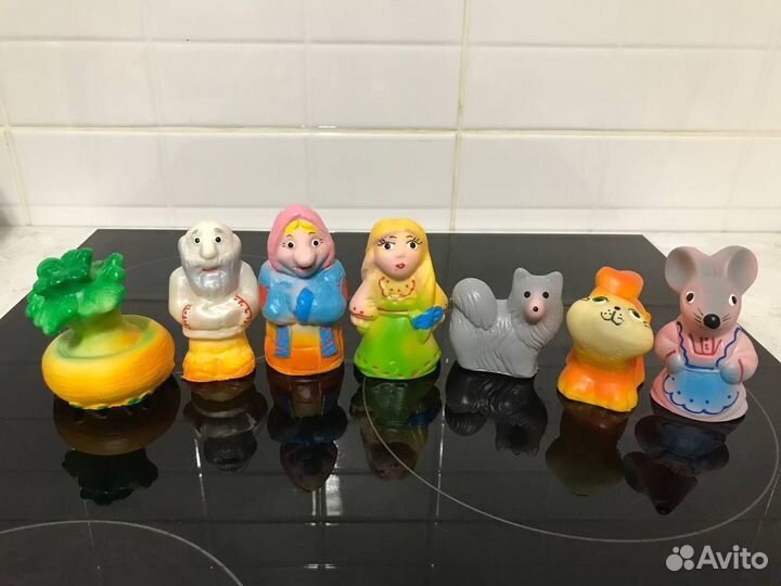 Резиновые хлеб-колбаса, сказка Репка, животные