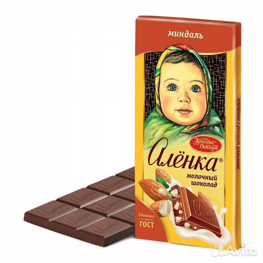 Опт - Шоколад Алёнка с миндалём 90г