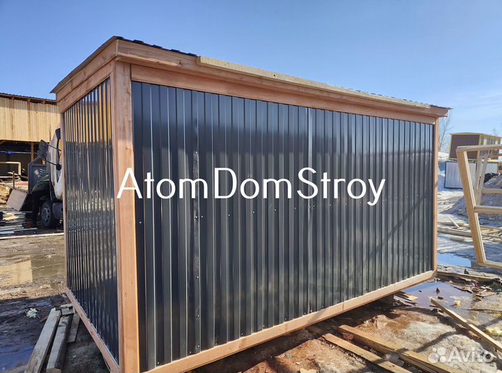 Бытовка деревянная утепленная с электрикой