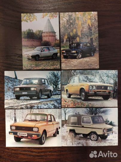 Календарики автомобили СССР