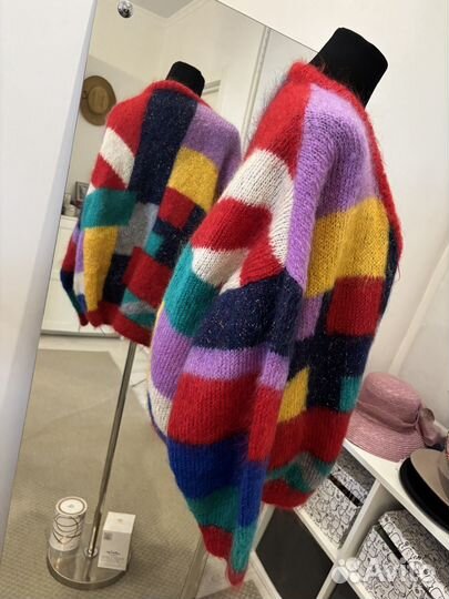 Яркий винтажный кардиган